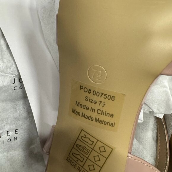 Journee Collection Jazlynn Blush Kitten Pointed Toe Pumps Sz 7.5 - Retail $55 - Picture 4 of 4